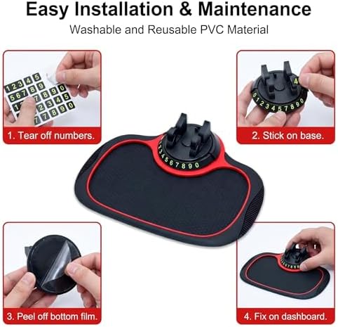 Multifunction Car Anti-Slip Mat, Large Sticky Pad & Rotatable Phone Holder & - Image 7