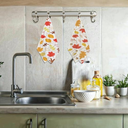 Autumn Maple Leaf Trump Kitchen Towels Funny Gifts - Image 6