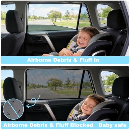 XCBTY 19-24 RAV4 Window Shade for Rear Seat Windows - Image 6