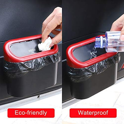 Accmor Car Trash Can with Lid, Mini Vehicle Dustbin Garbage Organizer Bin Holder - Image 4