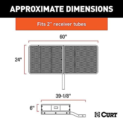 CURT 18152 Cargo Basket Hitch Trailer Hitch Cargo Carrier, 500 lbs. Capacity - Image 2