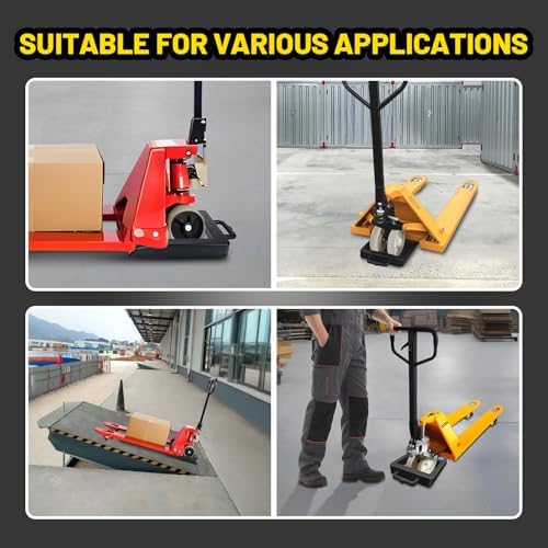 HOXWELL Rubber Heavy Duty Pallet Jack Rubber Wheel Chock 1 Pack, Premium Pallet - Image 6