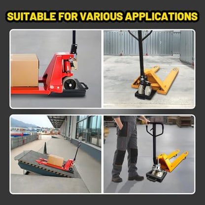 HOXWELL Rubber Heavy Duty Pallet Jack Rubber Wheel Chock 1 Pack, Premium Pallet - Image 6