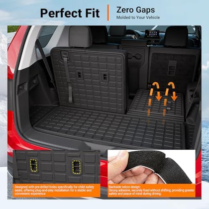 powoq Cargo Mat with Backrest Mats Compatible with 2023-2026 Honda Pilot - Image 2