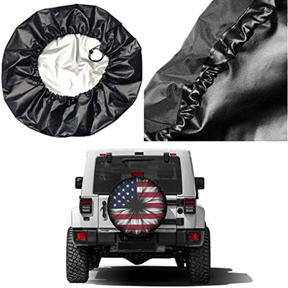 Delerain USA Flag Flower Spare Tire Covers - Image 5