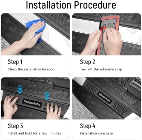 ZZEQYG 2 Pcs Front Door Sill Protector - Image 6