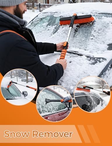 41" Ice Scrapers for Car Windshieldand Extendable Snow Brush - Image 5