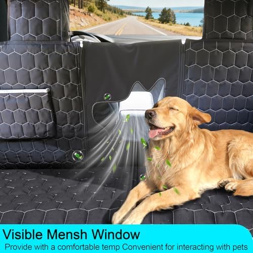 Meginc Dog Seat Covers for Back Seat, Dog Car Seat for Tesla Model 3, 100% - Image 3