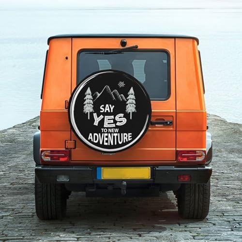 Say Yes to New Adventures Spare Tire Cover Wheel Protectors Weatherproof - Image 6