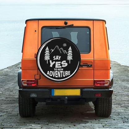 Say Yes to New Adventures Spare Tire Cover Wheel Protectors Weatherproof - Image 6