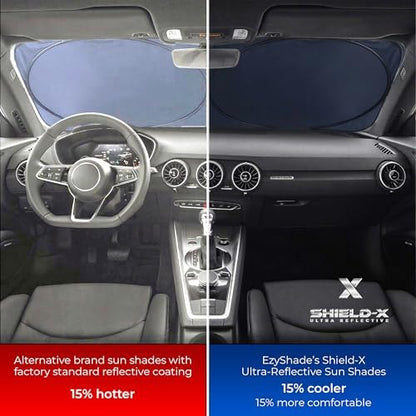 EzyShade Car Windshield Sun Shade. See Vehicle Size-Chart. Small Size - Image 2