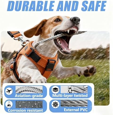 2 in 1 Chew Proof Dog Seat Belt - Image 3