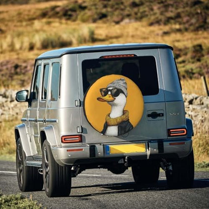 Funny Duck Spare Tire Cover Weatherproof Universal Wheel Protectors Cute Duck - Image 7