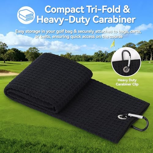 Mile High Life Golf Towel 16x24 inch, Upgraded Large Waffle Weave - Image 3