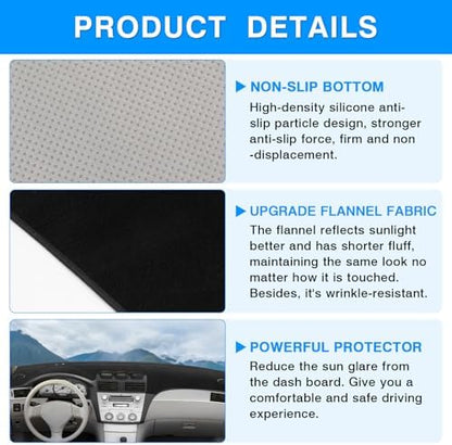 Autorder Dashboard Cover Mat for Toyota Solara 2004-2008 Accessories Dash Cover - Image 6