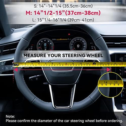 Boho Steering Wheel Cover Elastic Microfiber - Image 5