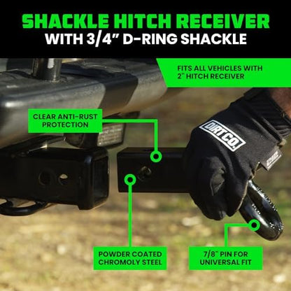 Rhino USA Recovery Combo Kit - 30ft Tow Strap & Shackle Hitch - Image 4