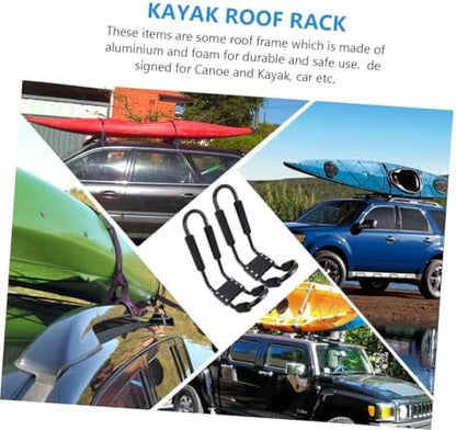 2 Pcs J Shaped Kayak Roof Rack for Car SUV Truck Crossbar Mount - Image 7