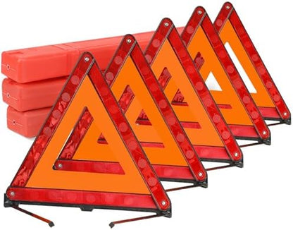 5 Pack Reflective Safety Triangle Kit by Acymner