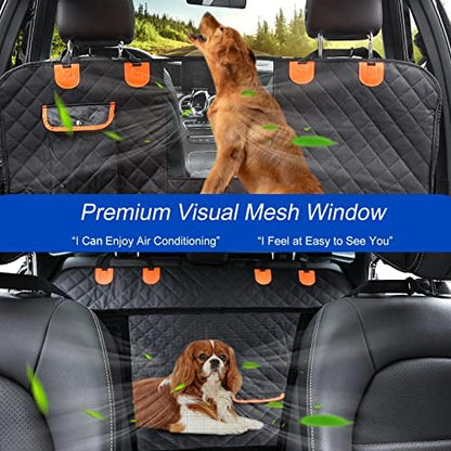 Dog Car Seat Cover for Back Seat 600D Scratchproof Nonslip Durable Waterproof - Image 2