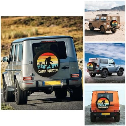 Camp Squatch Spare Tire Cover Waterproof Wheel Cover 17 Inch Universal Fit - Image 4