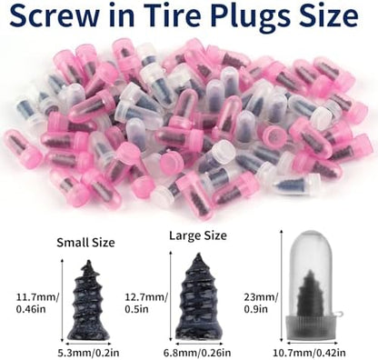 Tire Repair Screws 60 Pcs, Screw-In Tire Plugs Screw Type - Image 2