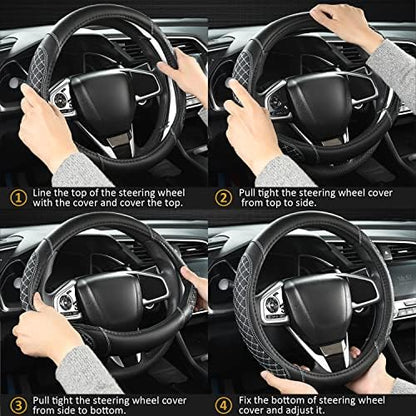 West Llama Customized Auto Car Steering Wheel Cover - Image 6