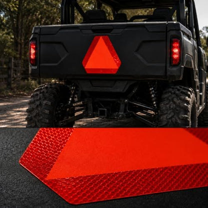 IGNIXIA Slow Moving Vehicle Sign, PVC Vinyl Decal Slow Moving Vehicle Triangle - Image 5