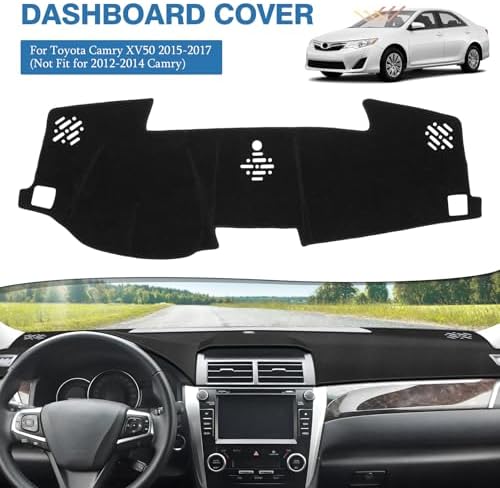 FIILINES Dash Cover for 2012-2017 Toyota Camry XV50, Dashboard Mat Exact Fit - Image 2