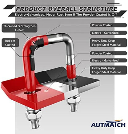 AUTMATCH Hitch Tightener Anti-Rattle Clamp - Image 5