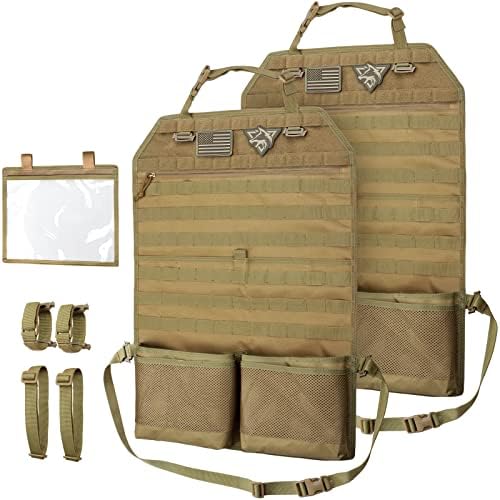 WYNEX Molle Seat Back Car Organizer Fit Most Car F150 Jeeps Pickups Trucks by WynexTactical