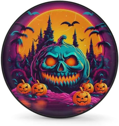 Spare Tire Cover for RV Trailer, Halloween Pumpkin Tire Covers Universal Fit by Unknown