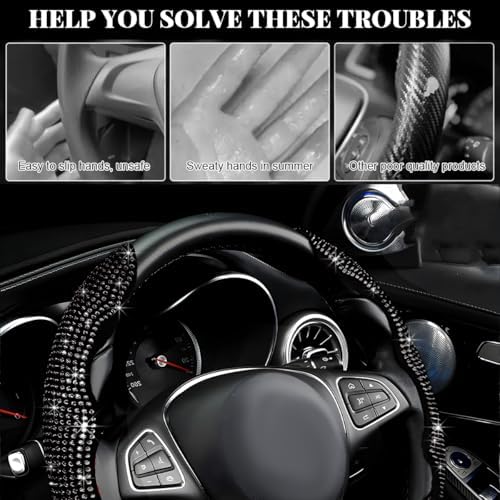2 PCS Steering Wheel Cover, Segmented Car Wheel Covers - Image 6