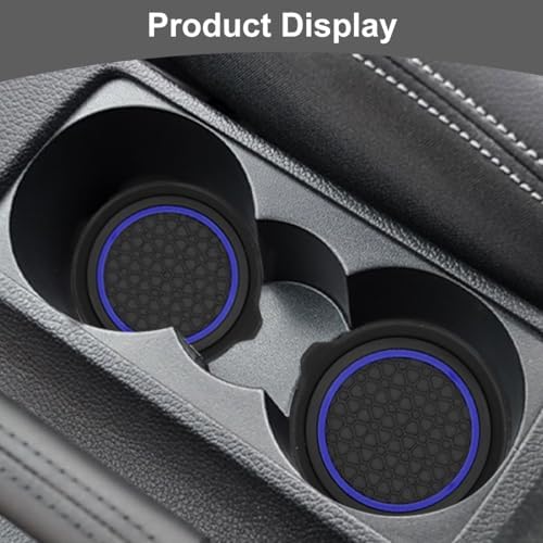 HZEL Car Cup Holder Coasters, Recessed Automotive Drink Mat Decoration - Image 6