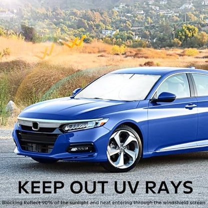 Windshield Sun Shade for Honda Accord 2018-2024 2025 2026 4 Layers Sunshade - Image 2