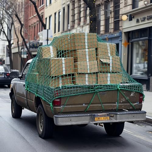 SATINIOR 9 x 15 ft Heavy Duty Cargo Net Truck Bed Network Cover - Image 4