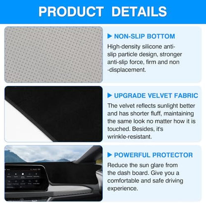 Autorder Dashboard Cover Mat for Chevy Chevrolet Equinox EV 2024 2025 2026 - Image 6