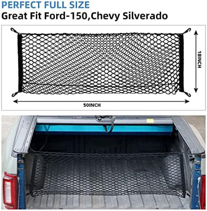 Truck Bed Cargo Net 50"x18" for Pickup - Image 3
