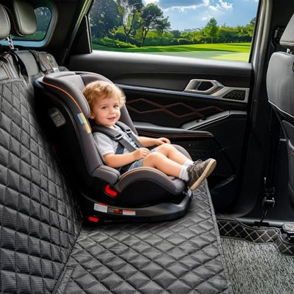 JSTHT Dog Car Seat Covers for Back Seat Waterproof Bench Seat Cover Protector - Image 4