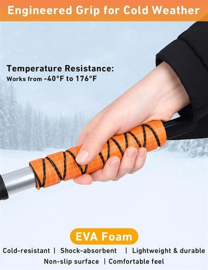 EcoNour 27" Ice Scrapers for Car Windshield, Snow Brush for Car Cleaning - Image 2