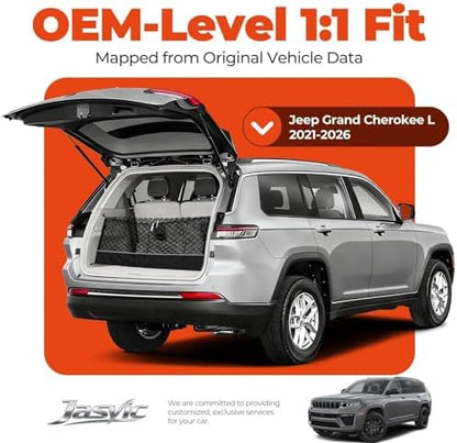 3-Layer Cargo Net for Jeep Grand Cherokee L 2021-2026, Zoned Storage - Image 3