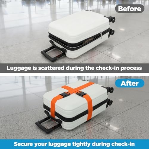 12 Pack Luggage Straps for Suitcase Belts Straps Wide Adjustable Heavy Duty - Image 6