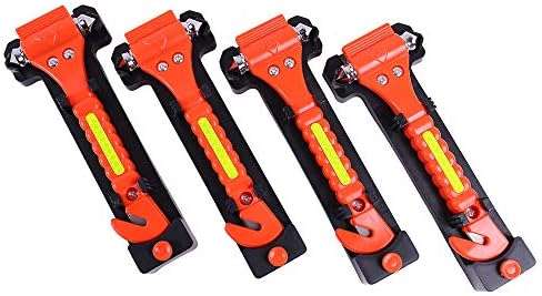 4PCS GoDeCho Car Emergency Window Breaker and Seat Belt Cutter Hammer Tool by GoDeCho