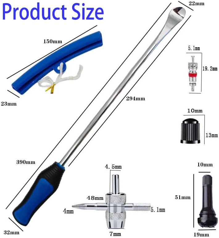 PINKJOY 15" Tire Spoon Kit, Motorcycle Tire Changer Tire Removal Tool - Image 4