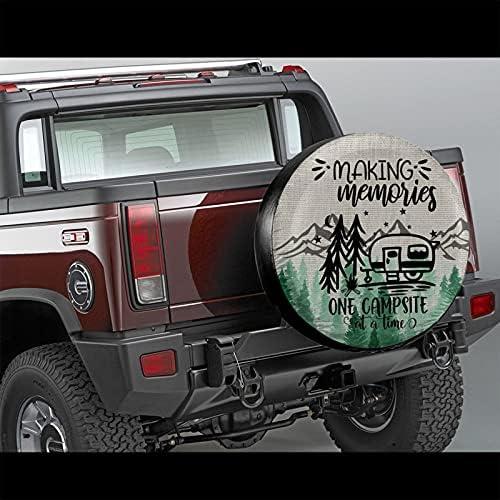 Making Memories One Campsite at a Time Spare Tire Cover Wheel Protectors Tyre - Image 2