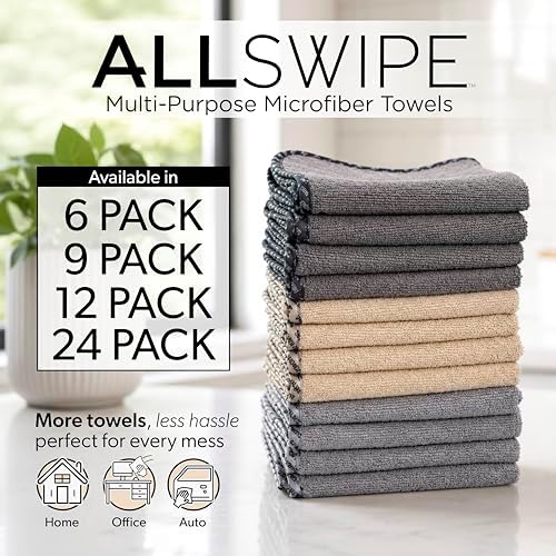 Chemical Guys, AllSwipe Multi-Purpose Microfiber Towels, 14 x 12, 6 Pack - Image 2