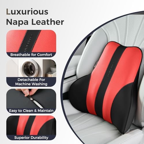 Coverado Lumbar Support Pillow for Car, Ergonomic Memory Foam Back Pillow for - Image 6