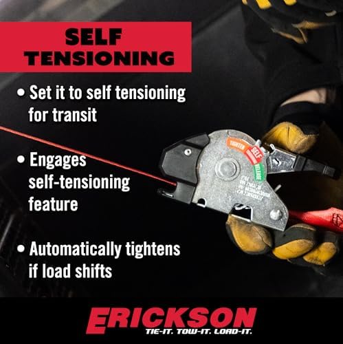 Erickson Self-Tensioning Retractable Ratchet Strap - 1 in x 10 ft - Image 5