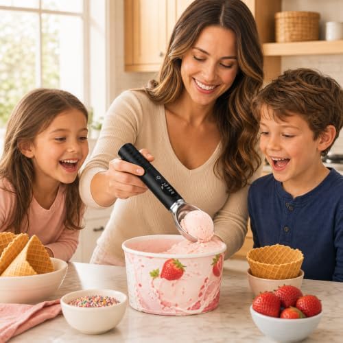 Heated Ice Cream Scoop Rechargeable, Electric Ice Cream Scooper - Image 6