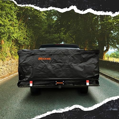 Mockins 40 Cu Ft XXL Trailer Hitch Cargo Carrier Bag w/Straps, Lock & Case - Image 5